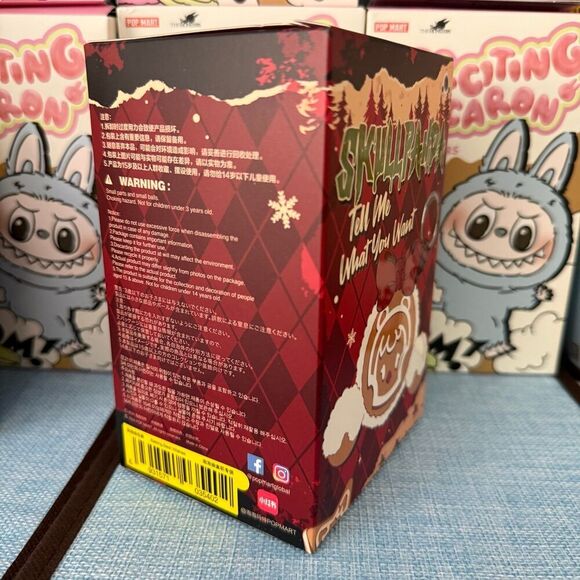 POP MART SKULLPANDA Tell Me What You Want Plush Pendant- Getting Dressed (Pink) - Picture 2 of 3